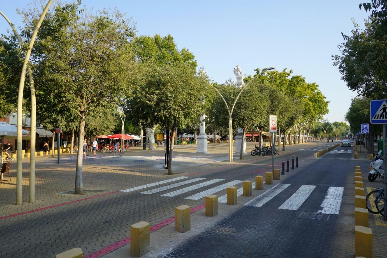 Atico Con Terraza En Alameda De Hercules Sevilla Exteriör bild